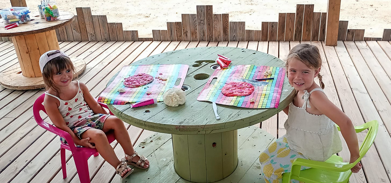 Camping la vetta animation pizza fille